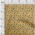 thumbnail image 2 of oneOone Coton Popeline Sergé Jaune Tissu Asiatique Rétro Floral Robe Tissu Imprimé Tissu par la Cour 56 Pouces de Large, 2 of 4
