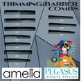 thumbnail image 6 of Pegasus 302, 7in Hard Rubber Barber Comb with Extra Fine Teeth, Seamless, Smooth Edges, Anti Static, Heat and Chemically Resistant, Wet Hair, Everyday Grooming Comb | Peines de goma dura - Black, 6 of 10