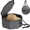 thumbnail image 2 of Hat Storage Box for Travel & Closet - Collapsible Hat Organizer with Handles Fits Cowboy Hats, Wide Brims & Caps - Durable Hat Carrier for Men & Women, 2 of 3
