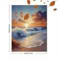 thumbnail image 3 of Qisvanset 12x16 Inch Matthew Coastal Bible Canvas Wall Art, Beach Landscape Scripture Art Household Wall Decor, 3 of 8