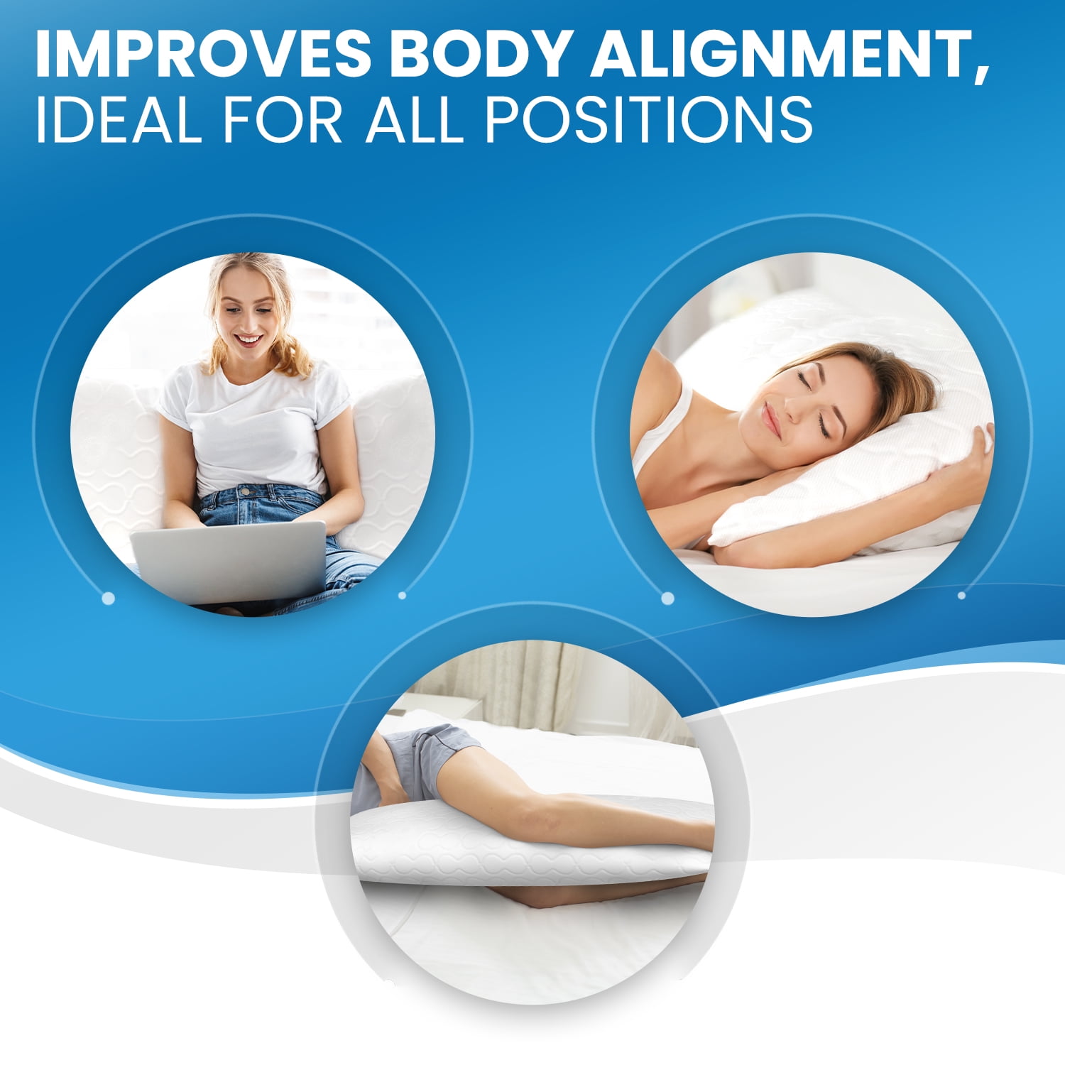 Buy Everlasting Comfort Body Pillow for Adults, Adjustable for Custom