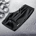 thumbnail image 2 of TaTaai Mens Quick Dry Shorts Elastic Waist Drawstring Solid Color With Pockets for Swimming Pool Beach Summer Gift, 2 of 9