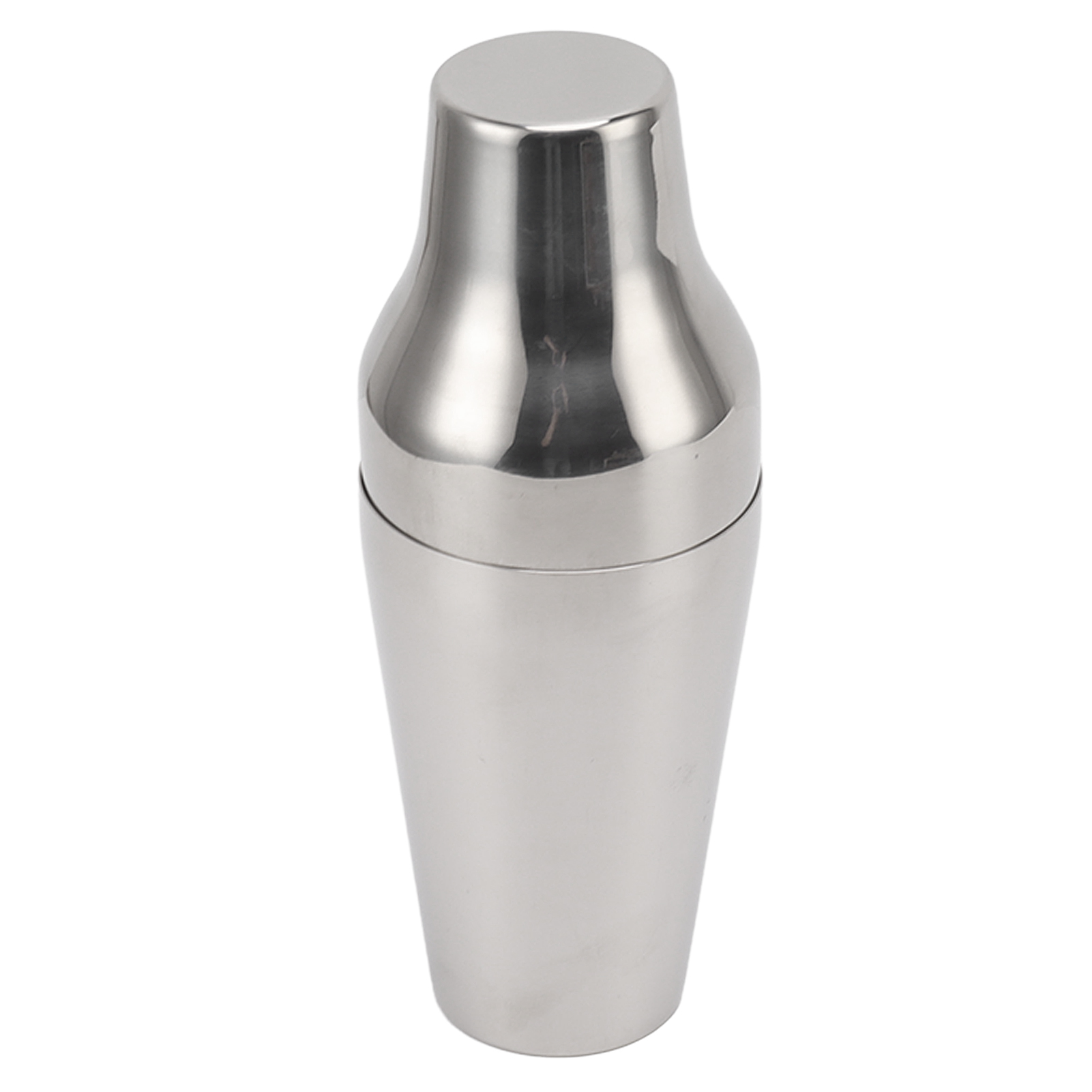 Stainless Steel Drink Shaker French Style Section Martini Mixer Drink  Shaker for Bar Home Camping Picnic Silver