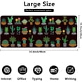 thumbnail image 2 of Cactus and Succulents Desk Mat,Cute Plant Extended Gaming Mouse Pad,Large Non-Slip Rubber Base Mousepad with Stitched Edges,Waterproof Mouse Mat Desk Pad for Office Game Home 35.4x15.75 in, 2 of 5