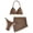 A22-Coffee, variant on Hessimy Girls Swimsuits Bikini Set Two Piece Bathing Suit Swimwear Set(White,8-9 Years)