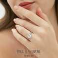 thumbnail image 3 of BAGUTTA PAVONE 1.5CT Moissanite Engagement Rings for Women,Women's Solitaire Engagement Moissanite Promise Rings 925 Sterling Silver with 18K White Gold Plated,VVS1 Wedding Ring Size 10, 3 of 9