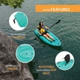 thumbnail image 5 of Lifetime Hydros 101 inch Sit-On-Top Kayak, Aqua (90935), 5 of 19