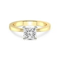 thumbnail image 3 of 2 Carat IGI Certified Princess Shape Lab Grown Diamond Engagement Ring | 14K Yellow Gold | Jannel Tapering Solitaire Lab Diamond Ring | FG-VS1-VS2 Quality Friendly Diamonds, 3 of 5