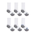thumbnail image 2 of Hanes X-Temp Men's Performance Crew Socks, 6-Pairs White 6-12, 2 of 3