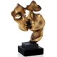 thumbnail image 1 of Escultura Decoración El silencio es un arte abstracto dorado Estatua Decoración Sala de estar Oficina Bar JFHHH pequeña, 1 of 5