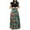 Army Green, variant on PATLOLLAV Summer Dresses Womens Short Sleeve Floral Boho Print Long Dress Ladies Casual Dress