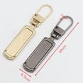 thumbnail image 3 of SPRING 5PCS Zip Slider Puller Zip Repair Kit Accessories Metal Universal Detachable Zip Head Replacement DIY Sewing Craft F, 3 of 8
