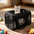 thumbnail image 5 of Cat Carrying Case - Pet Carrier Airline Approved, Protable and Breathable Pet Travel Carrier Removable Pad, Collapsible Cat Carrier Dog Carrier for Medium Cats Small Cats Dogs (Medium), 5 of 5