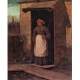 thumbnail image 2 of Homer, Winslow 26x31 Black Ornate Wood Framed with Double Matting Museum Art Print Titled - Near Andersonville, 2 of 4