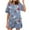 Navy, variant on LOVZFMLL Two Piece Sets for Women Basic T-Shirts and Shorts Lounge Sleep Sets Casual Loose Summer Outfits with Pockets Purple B S