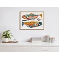thumbnail image 6 of Kate and Laurel Sylvie Gone Fishing Framed Canvas Wall Art by Rachel Lee of My Dream Wall, 23x33 Natural, Bright Colorful Fish Art Print for Wall Decor, 6 of 6