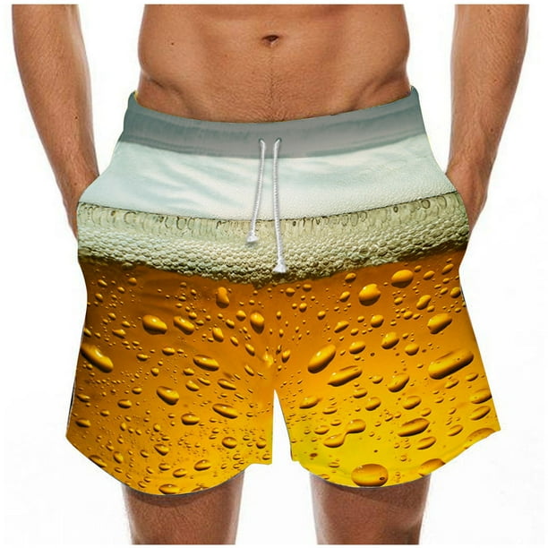Pisexur Drink Beers Mens Shorts Mens Swim Trunks, Gift for Men