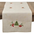 thumbnail image 2 of Saro Lifestyle Embroidered Christmas Table Runner, 2 of 3