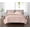 Peach Blush, variant on Cannon Heritage Solid 100% Microfiber Polyester Peach Blush 3-Piece King Quilt Set, Solid Casual themed, Adult Bedding, OEKO-TEX Certified