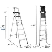 Cosco 8 Ft. Signature Series Aluminum Folding Step Ladder 300 Lb. Type IA (12 Ft. Max Reach)