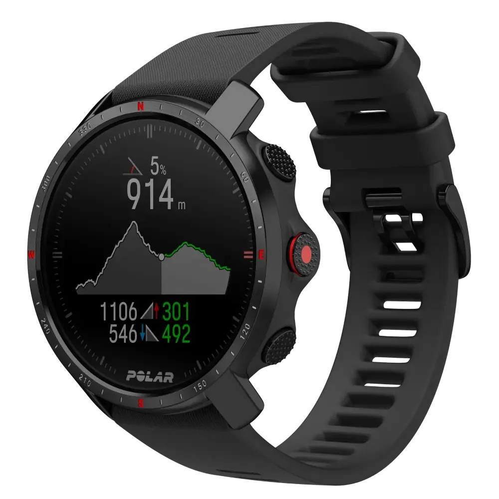 Polar Grit X Pro Outdoor GPS Sport Watch for Men & Women - Military-Durability & Navigation