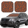 thumbnail image 6 of Kdxio Crayfish Print 2-Piece Sun Shade Front Windshield - Foldable Car Front Window Sunshades for Most Sedans SUV Truck, 6 of 6