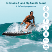 Naipo 14FT Inflatable Paddle Board Racing Stand Up Touring Board Backpack Durable for Youth Adult Premium SUP Accessories