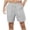 Gray, variant on Men's Cotton Linen Shorts Casual Classic Fit 7 Inch Inseam Elastic Waist Shorts with Drawstring and Big Pockets Big and Tall Size S-5XL White