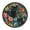 Black Leopard in the Jungle, variant on Voice Activated Clock with Glow Light 12 Inch Large Silent Wall Clock Battery Operated for Home Decor Pine Cones and Mossy Ferns