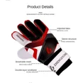 thumbnail image 4 of Guantes de portero de fútbol profesional para adultos y niños, protección para los dedos, guantes de fútbol de látex grueso para fútbol, portería de fútbol, 4 of 5