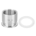 thumbnail image 1 of Accesorios de tubería roscados sanitarios hembra 1-1/4" NPT a 1.5" abrazadera con juntas, 1 of 7