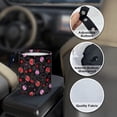 thumbnail image 6 of Jeiento Ladybug Car Trash Can for Back Seat Automotive Car Garbage Cans Vehicle Trash Can Foldable Auto Rubbish Cans Accessories Fit SUV Truck, Black, 6 of 7
