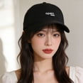thumbnail image 2 of QASIEATN Baseball Caps for Women Wide Brim Small Trucket Hat All Sun Hat Fashion Letter Embroidery Cap Summer Spring Trendy Clothing Accessories, 2 of 4