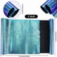 thumbnail image 2 of Láminas de cuero sintético con textura de serpiente azul de 53 x 11,8 pulgadas, tela de vinilo con relieve de piel de serpiente, rollos de cuero holográfico brillante con efecto espejo., 2 of 9