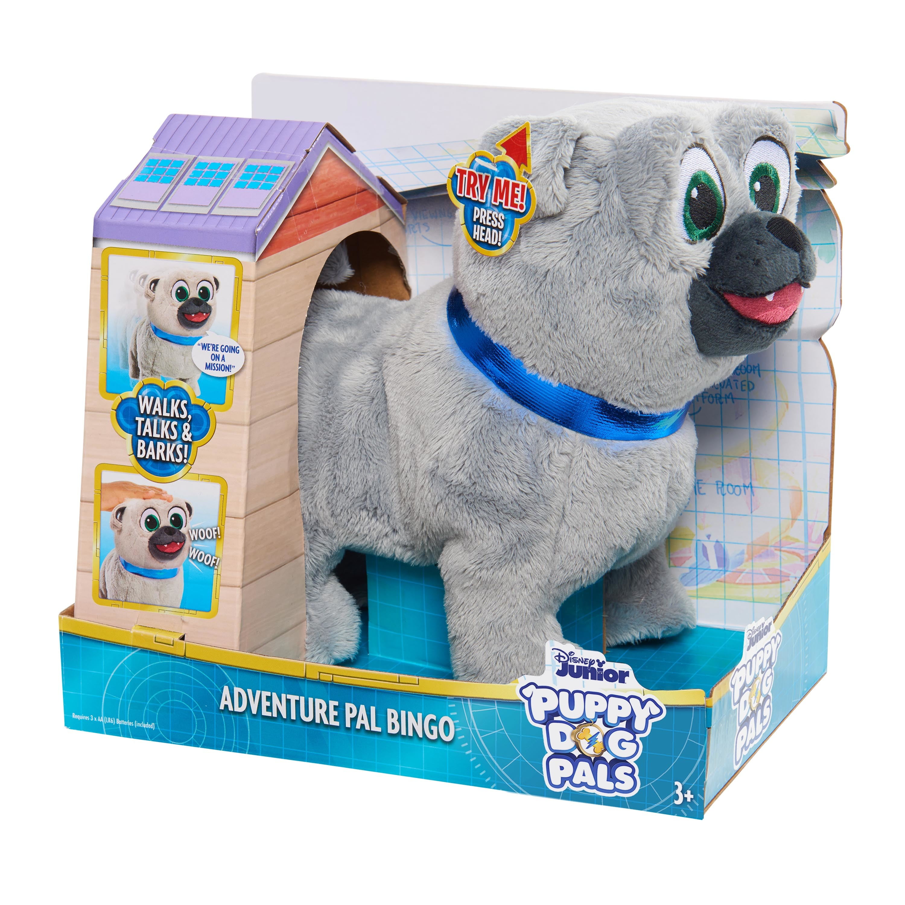  Disguise Disney Junior Bingo Puppy Dog Pals Toddler Boys'  Costume Gray, Large/(4-6) : Clothing, Shoes & Jewelry