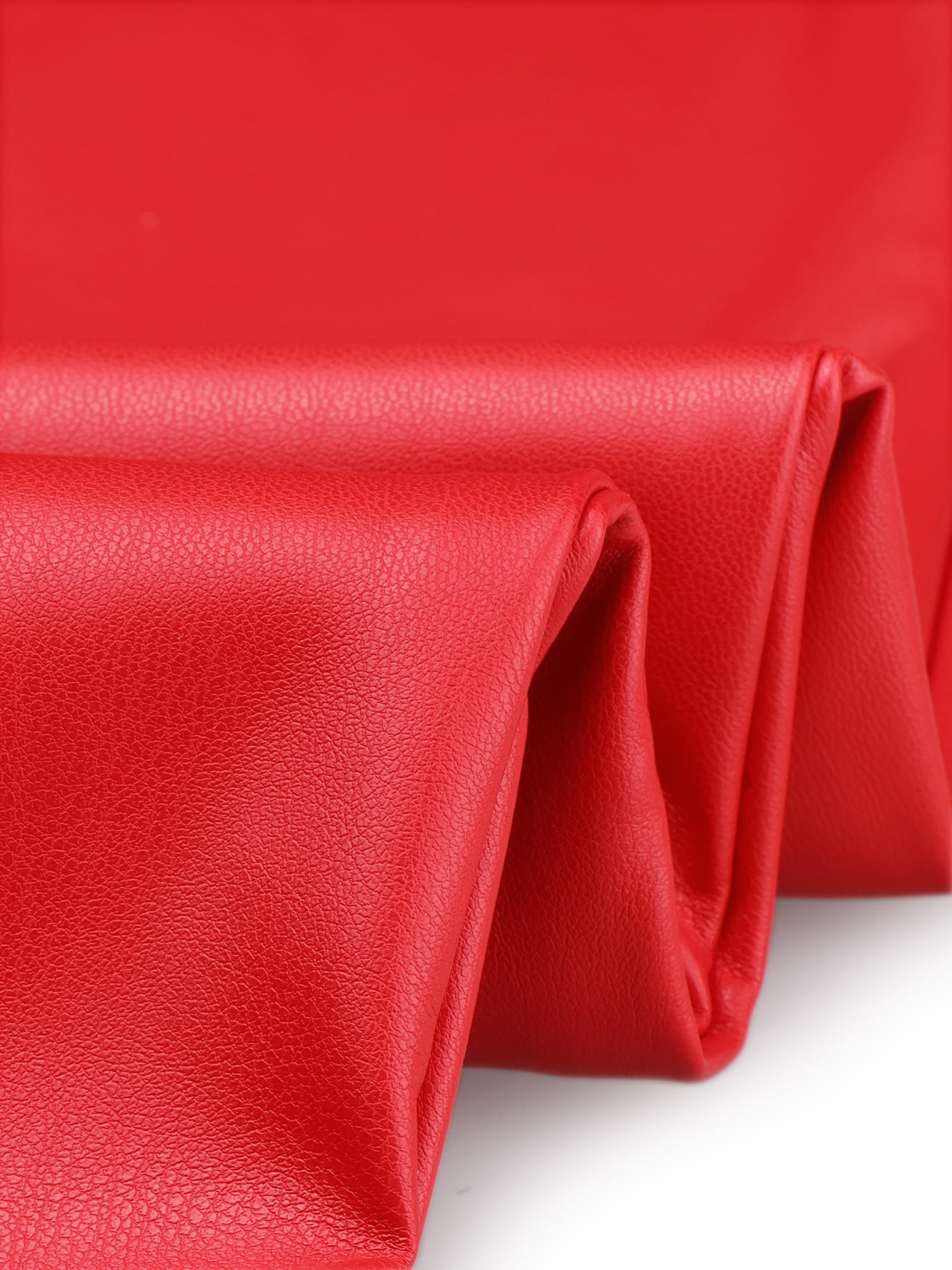 DARING DIVA Faux Leather Pants for Women's High Waist Straight Leg Punk PU Trousers XL Red