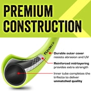 Flexzilla SwivelGrip Garden Hose 5/8 in. x 75 ft., Lightweight All-Weather Water Hose, Durable and Flexible, Leak-Free Connections, ZillaGreen