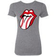 thumbnail image 1 of Baseball Lips Ladies' Tri-Blend Tee, 1 of 2