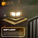 thumbnail image 2 of Lámpara de pared para exteriores, poste solar, luces de cubierta, farol, apliques, accesorio de iluminación, tapa exterior, pilar decorativo trasero, 2 of 6