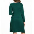 thumbnail image 5 of Beaisland Women's Maternity Nursing Dress Long Sleeve Midi Dress For Breastfeeding with Pockets, 5 of 6