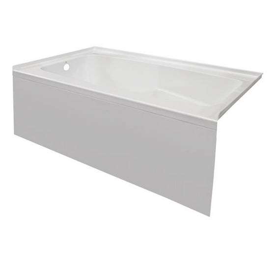 Valley Acrylic Bath Pstark6030sklwht 60 X 30 In Valley Acrylic Bath Pstark6030sklwht 60 X 30 In Contemporary Tub With Smooth Integral Skirt Left Hand Drain 44 White Com