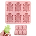 thumbnail image 2 of neszzmir Turtle Silicone Ice Cube Tray Mold, 6 Cavity Food-Grade Platinum Silicone for Candy, Resin Crafts, Fondant & Baking, Dishwasher Safe, Non-Stick Flexible, 2 of 7