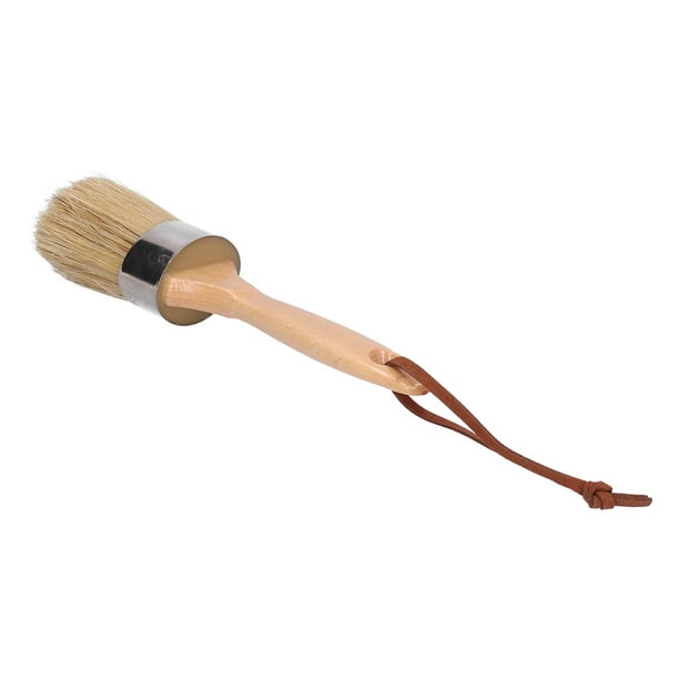 2in Round Brush Chalk Paint Brush with Wooden Handle Painting and Waxing Tool for Furniture Home Decoration Walmart
