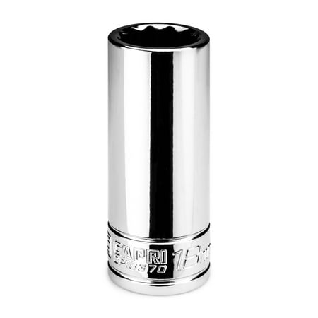 UPC: 0886352163705 | Capri Tools 18 mm Deep Socket  3/8 in. Drive  12-point  Metric