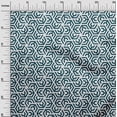 thumbnail image 3 of oneOone Silk Tabby Turquoise Blue Fabric Geometric Sewing Craft Projects Fabric Prints By Yard 42 Inch Wide, 3 of 4