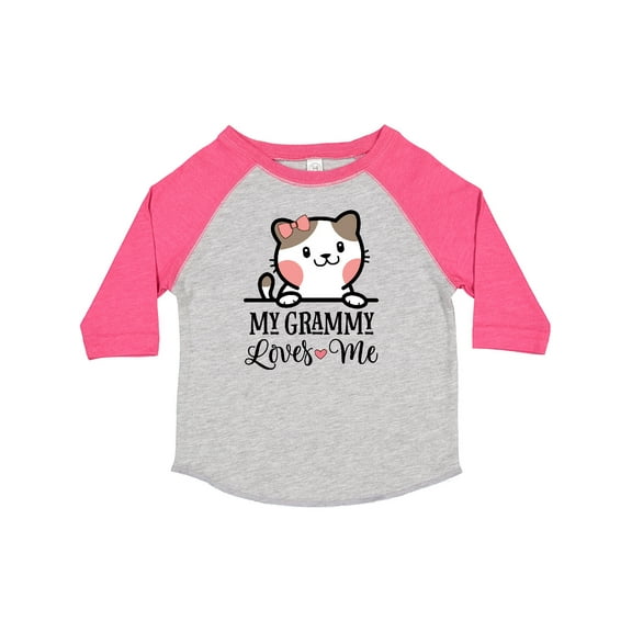 Inktastic My Grammy Loves Me Girls Granddaughter Kitten Girls Toddler T-Shirt