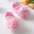 thumbnail image 3 of Baby Girls Summer Flower Crib Shoes and Headband Set Newborn Princess Pre-Walking Shoes, 3 of 6