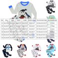 thumbnail image 3 of JUMEYU Boys Pjs Long Sleeve Crew Neck Graphic Print Top and Pants Two Piece Kids Nightwear Set 1T 2T (Sky Blue,1-2 Years), 3 of 8