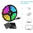 thumbnail image 2 of shiyou-LED Strip Lights Battery Powered, 6.5FT/2M RGB LED Light Strip SMD5050 60 LEDs Rope Lights Color Changing Flexible LED Strip Kit for Home Bedroom DIY Party Indoor Outdoor, 2 of 4