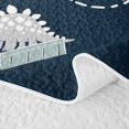 thumbnail image 5 of Erosebridal Cartoon Construction Truck Bed Spread Queen for Boys Men, Kawaii Dinosaur Queen Coverlet Set, 3pcs, 5 of 7